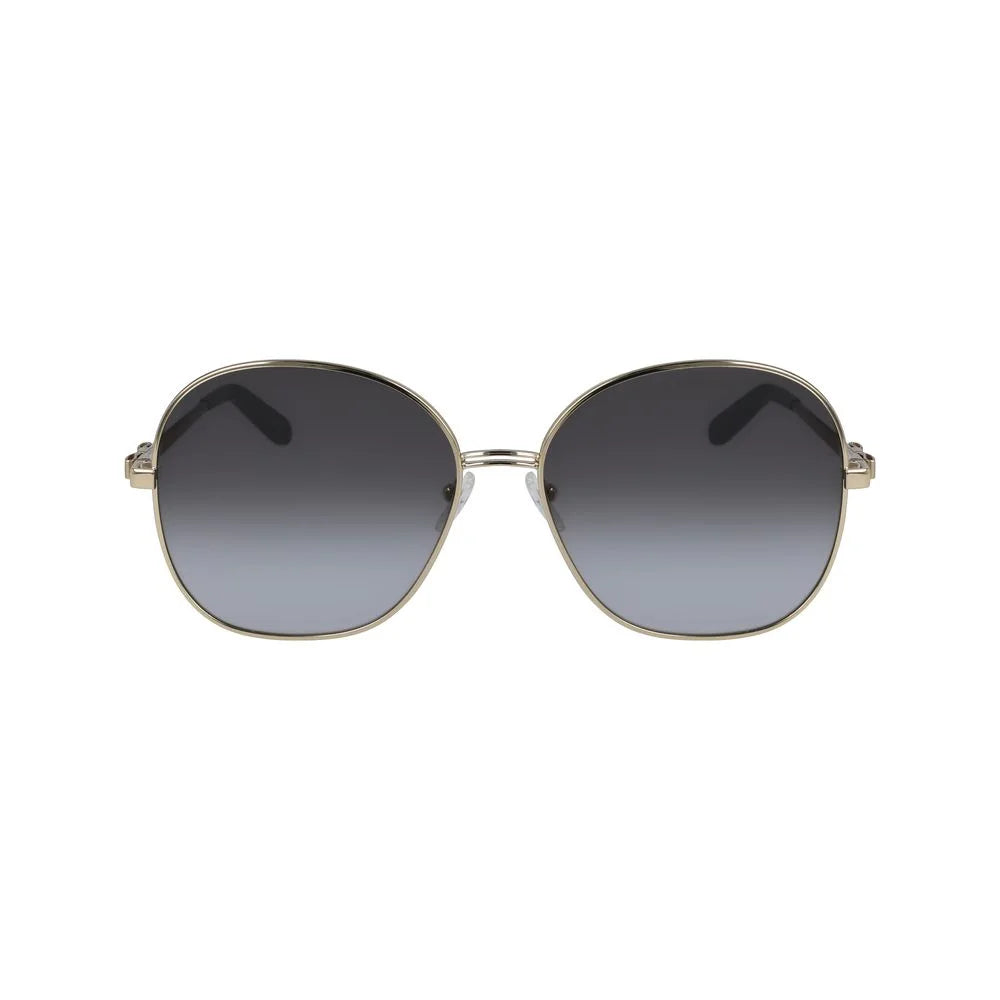 Salvatore Ferragamo Gold Metal Sunglasses - Sunglasses