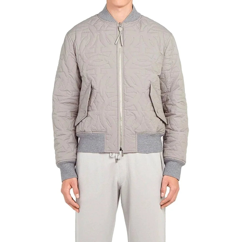 Salvatore Ferragamo Gray Polyester Bomber - IT52 | XL