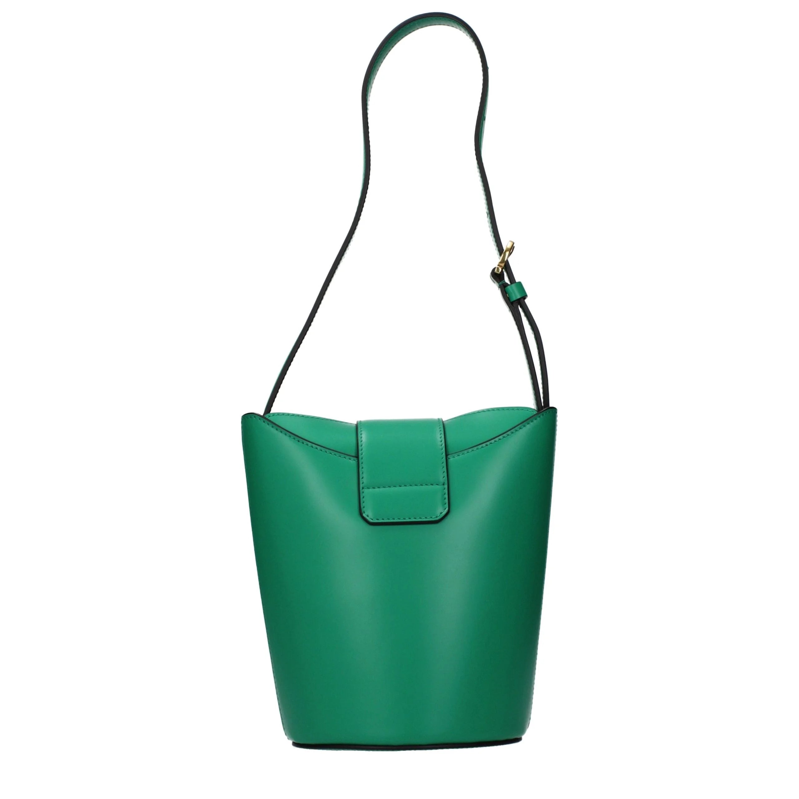 Salvatore Ferragamo Green Leather Shoulder Bag