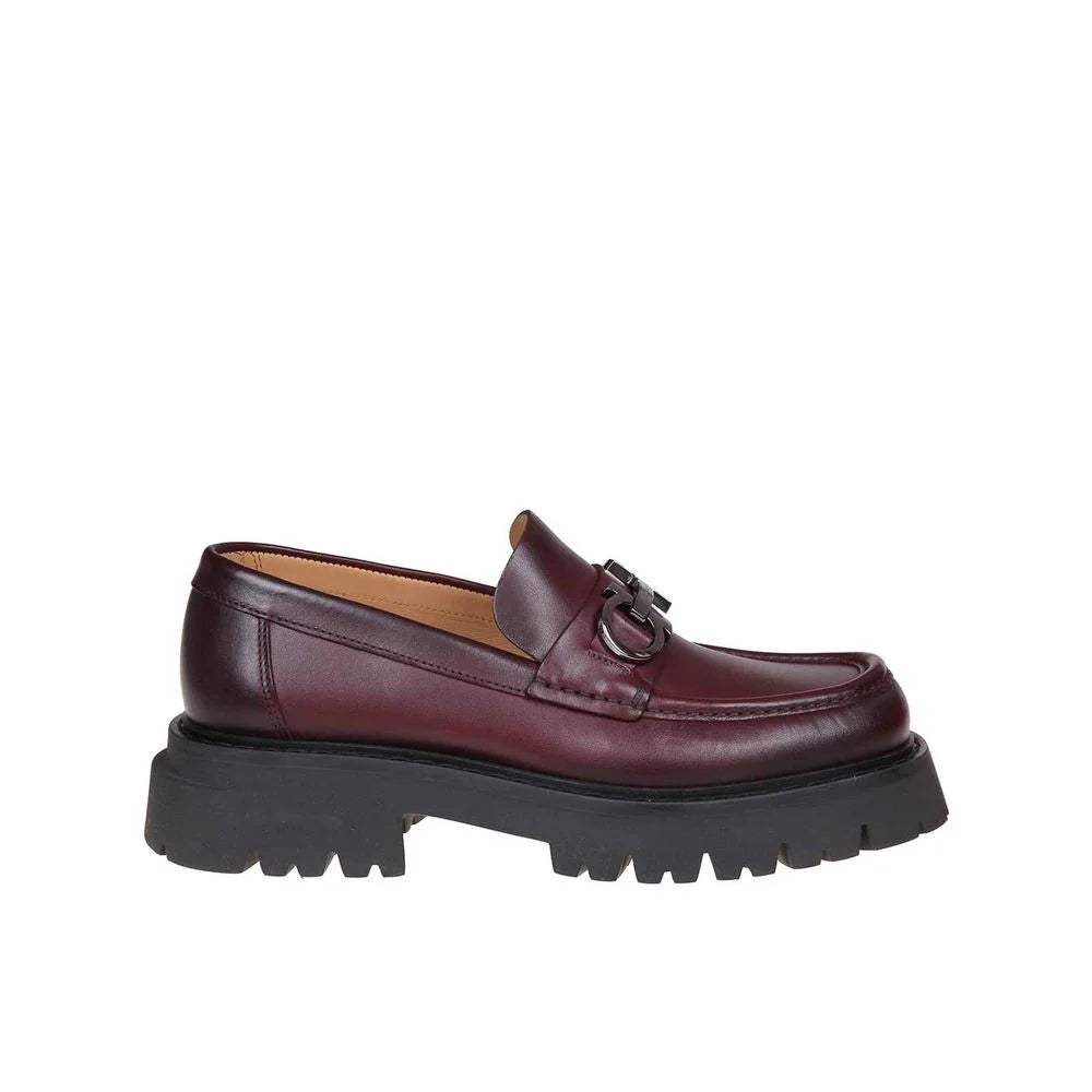 Salvatore Ferragamo Multicolor Calfskin Platform Loafers
