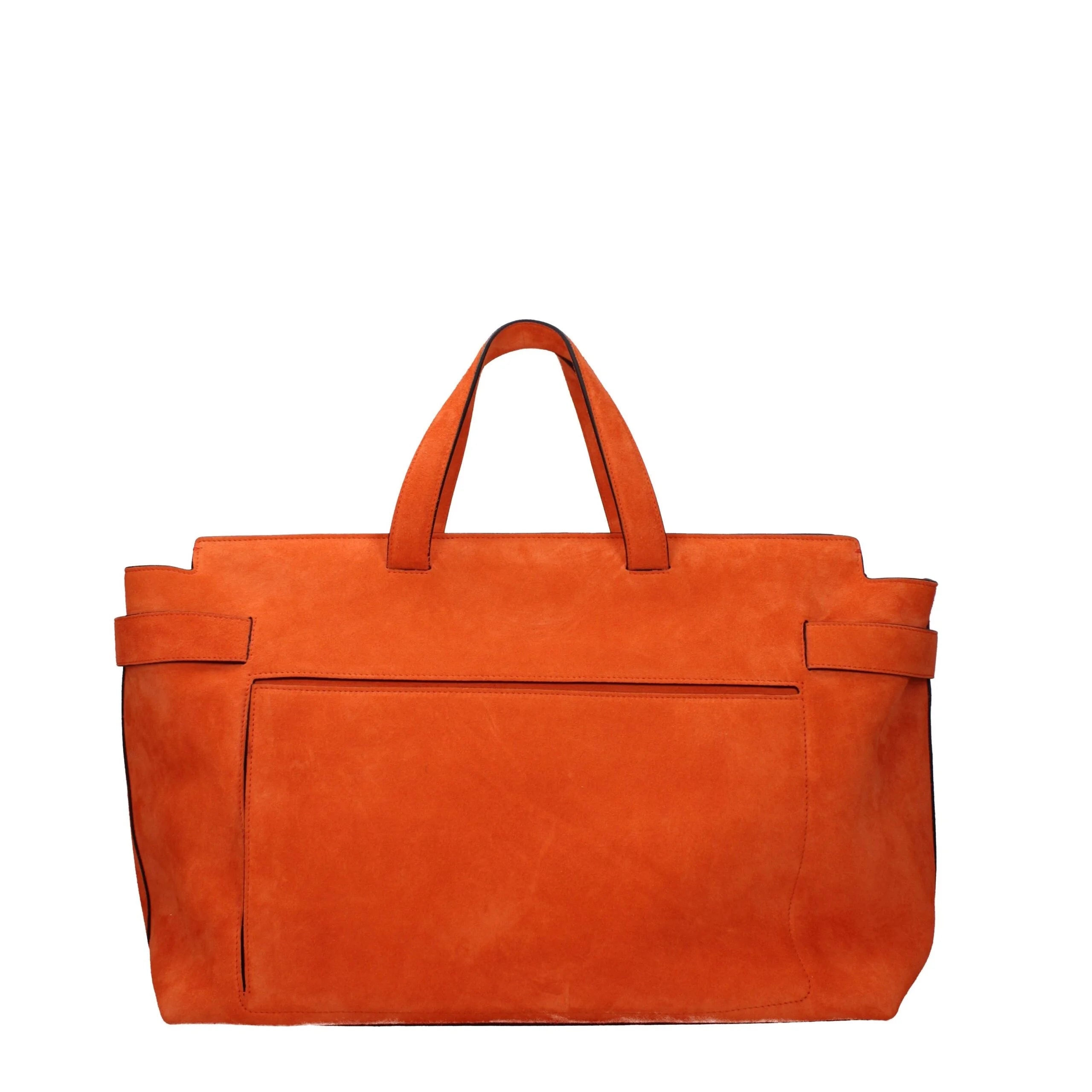 Salvatore Ferragamo Orange Leather Handbag