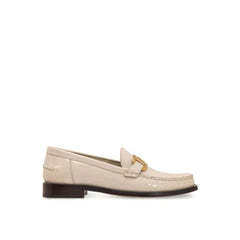 Salvatore Ferragamo White Calfskin Slip-On Loafers - EU36/US6