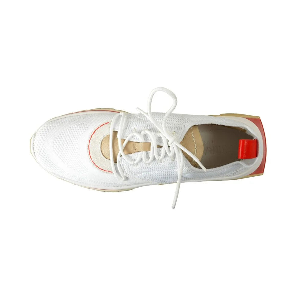 Salvatore Ferragamo White Fabric Athletic Sneakers