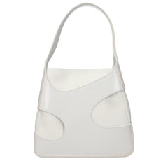 Salvatore Ferragamo White Fabric Handbag