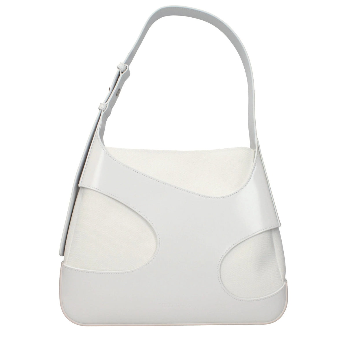 Salvatore Ferragamo White Leather Shoulder Bag
