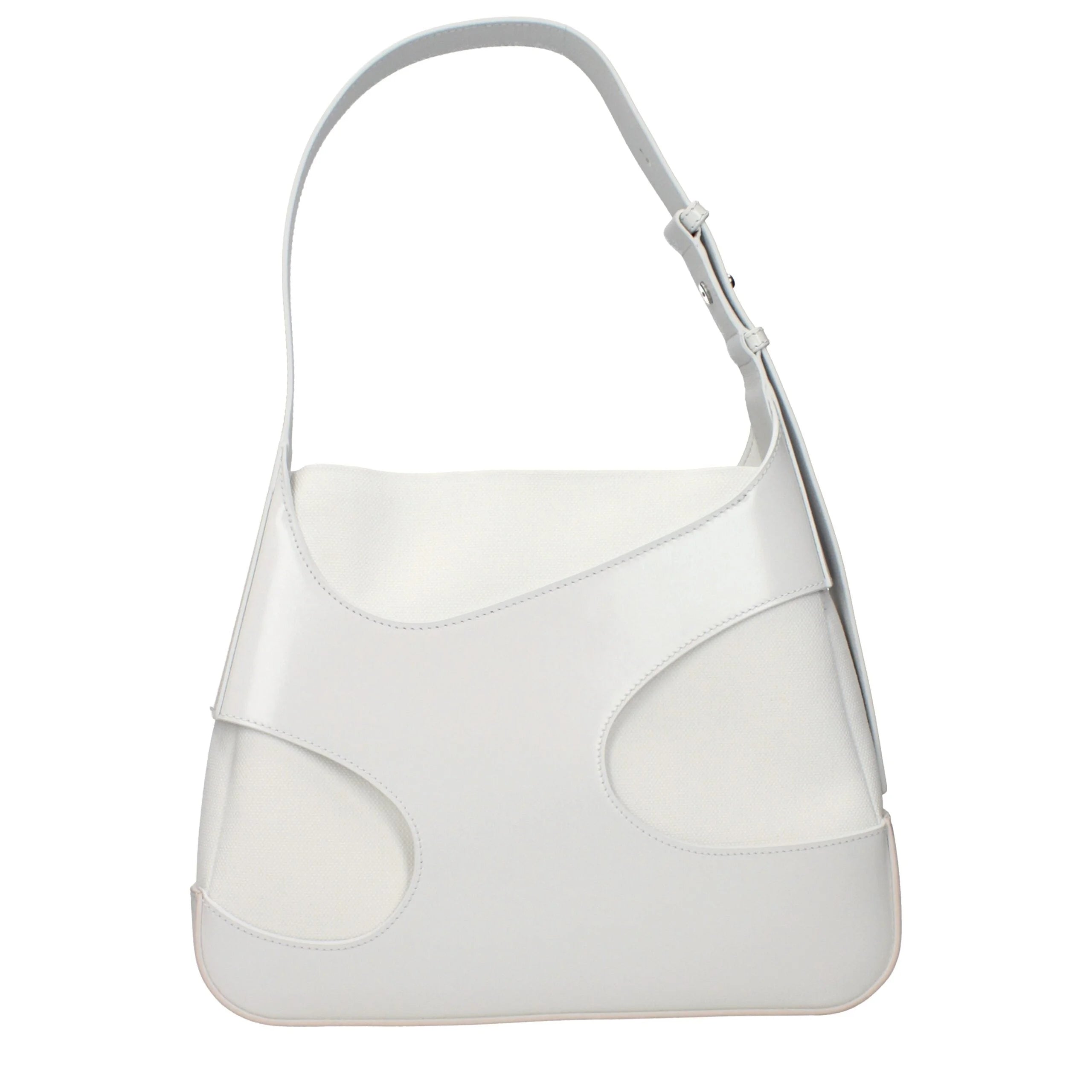 Salvatore Ferragamo White Leather Shoulder Bag