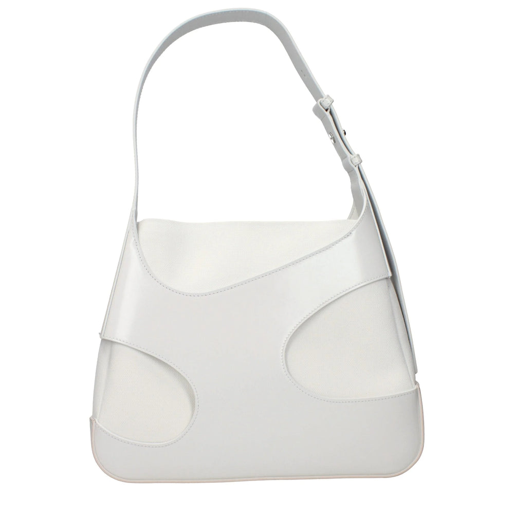 Salvatore Ferragamo White Leather Shoulder Bag
