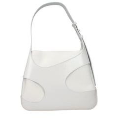 Salvatore Ferragamo White Leather Shoulder Bag