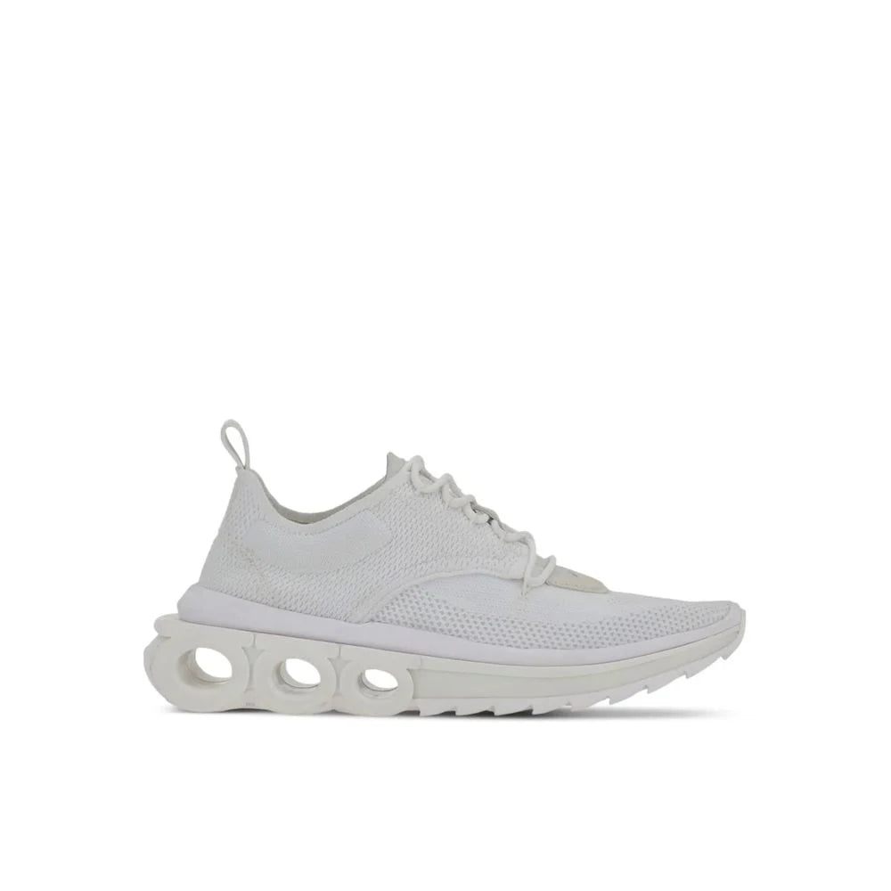 Salvatore Ferragamo Bílé nylonové sportovní tenisky - EU45/US12