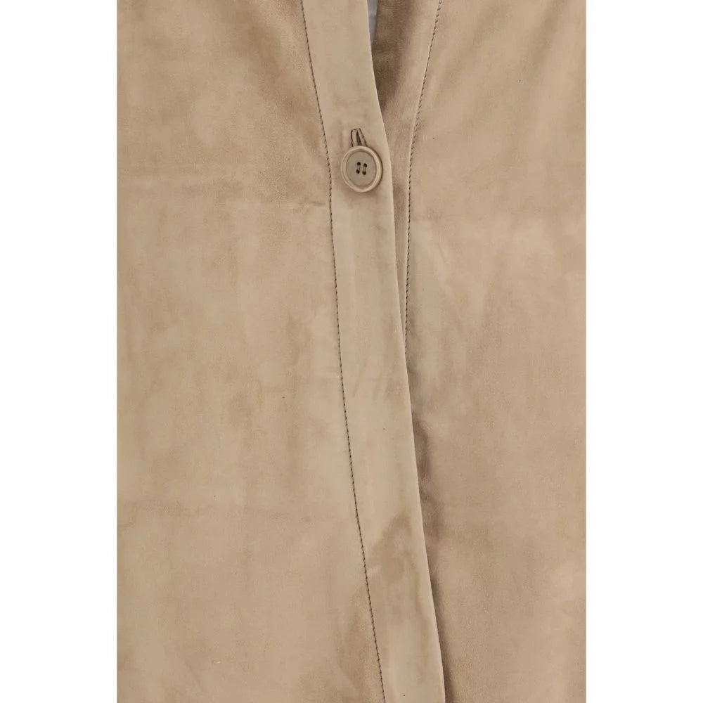 Salvatore Santoro Beige Lamb Ovis Aries Aries Shirt - IT40 | M