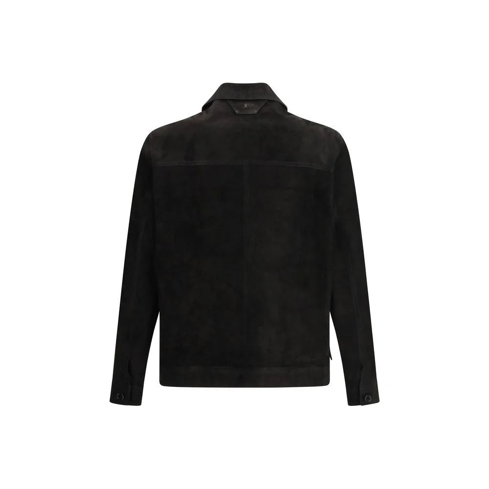 Salvatore Santoro Black Calf Leather Bos Taurus Clothing - IT50 | L