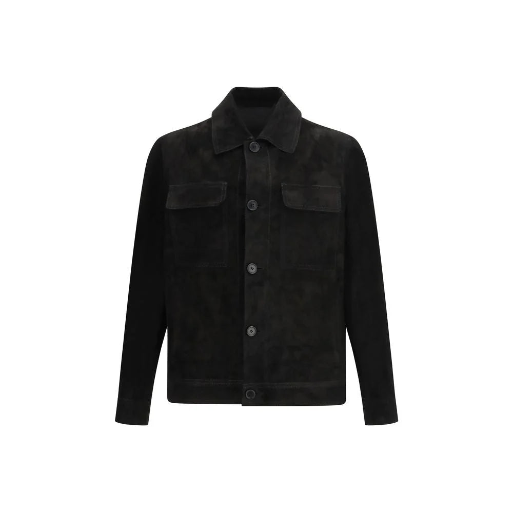 Salvatore Santoro Black Calf Leather Bos Taurus Clothing - IT50 | L