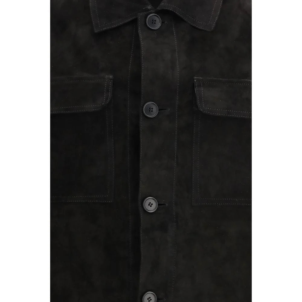 Salvatore Santoro Black Calf Leather Bos Taurus Clothing - IT50 | L