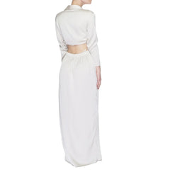 Sandro Ferrone Beige Polyester Long - IT40 | XS