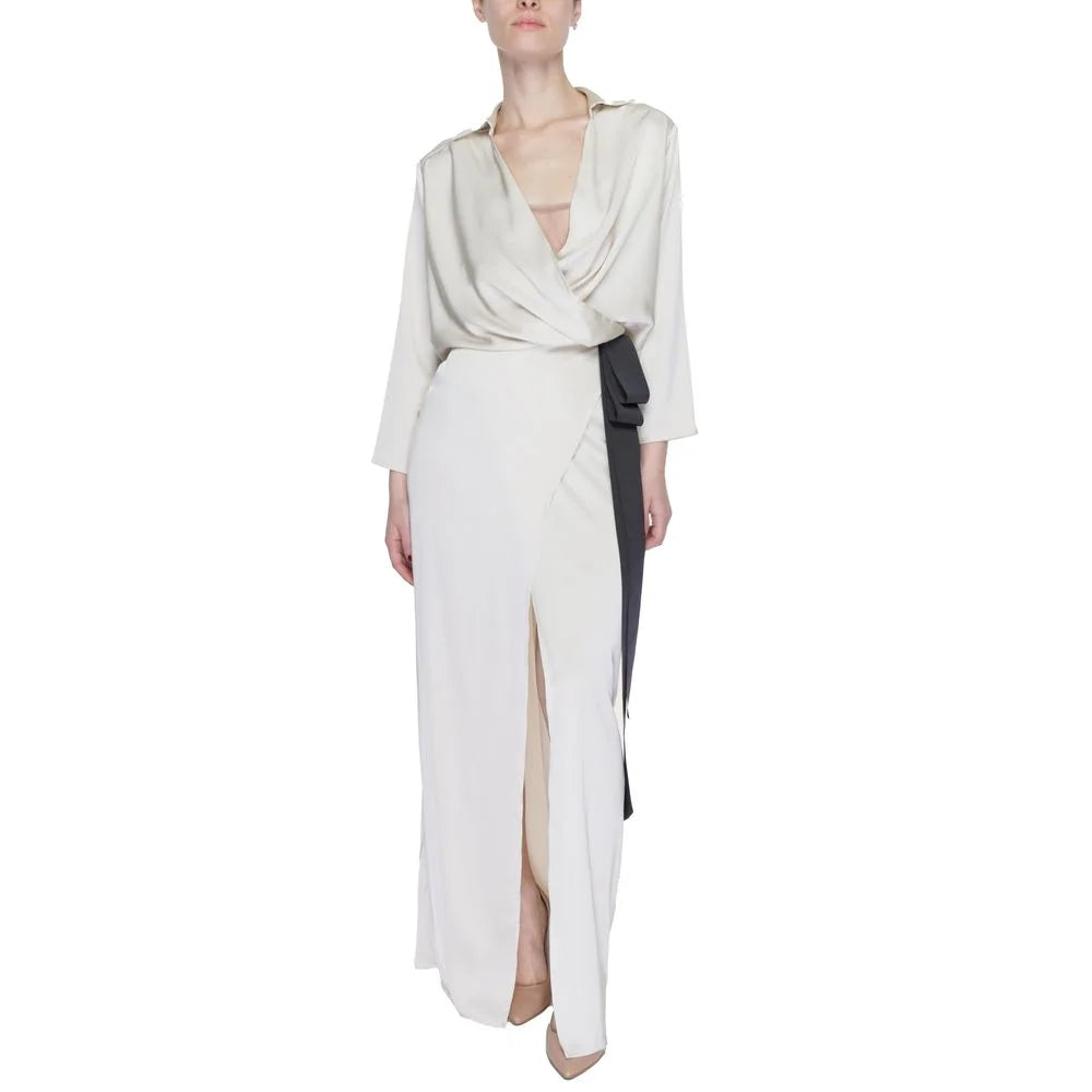 Sandro Ferrone Beige Polyester Long - IT40 | XS