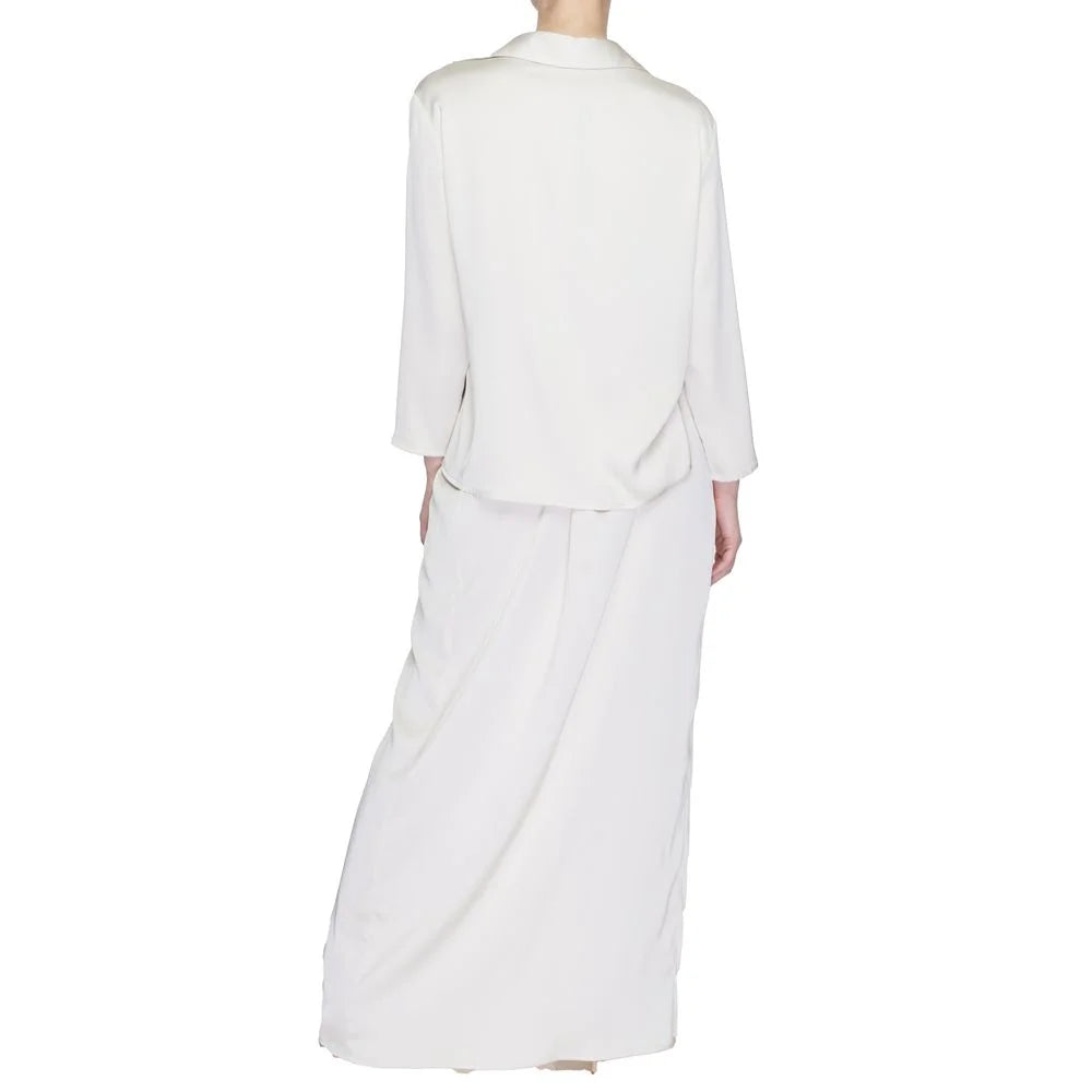 Sandro Ferrone Beige Polyester Long - IT40 | XS