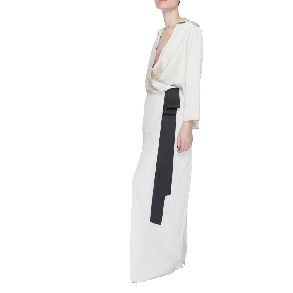 Sandro Ferrone Beige Polyester Long - IT40 | XS
