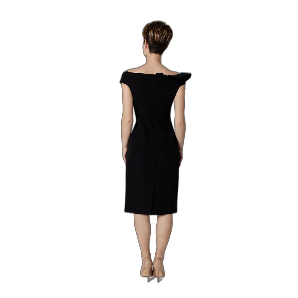 Sandro Ferrone Black Polyester Midi - 42 | S - Dresses