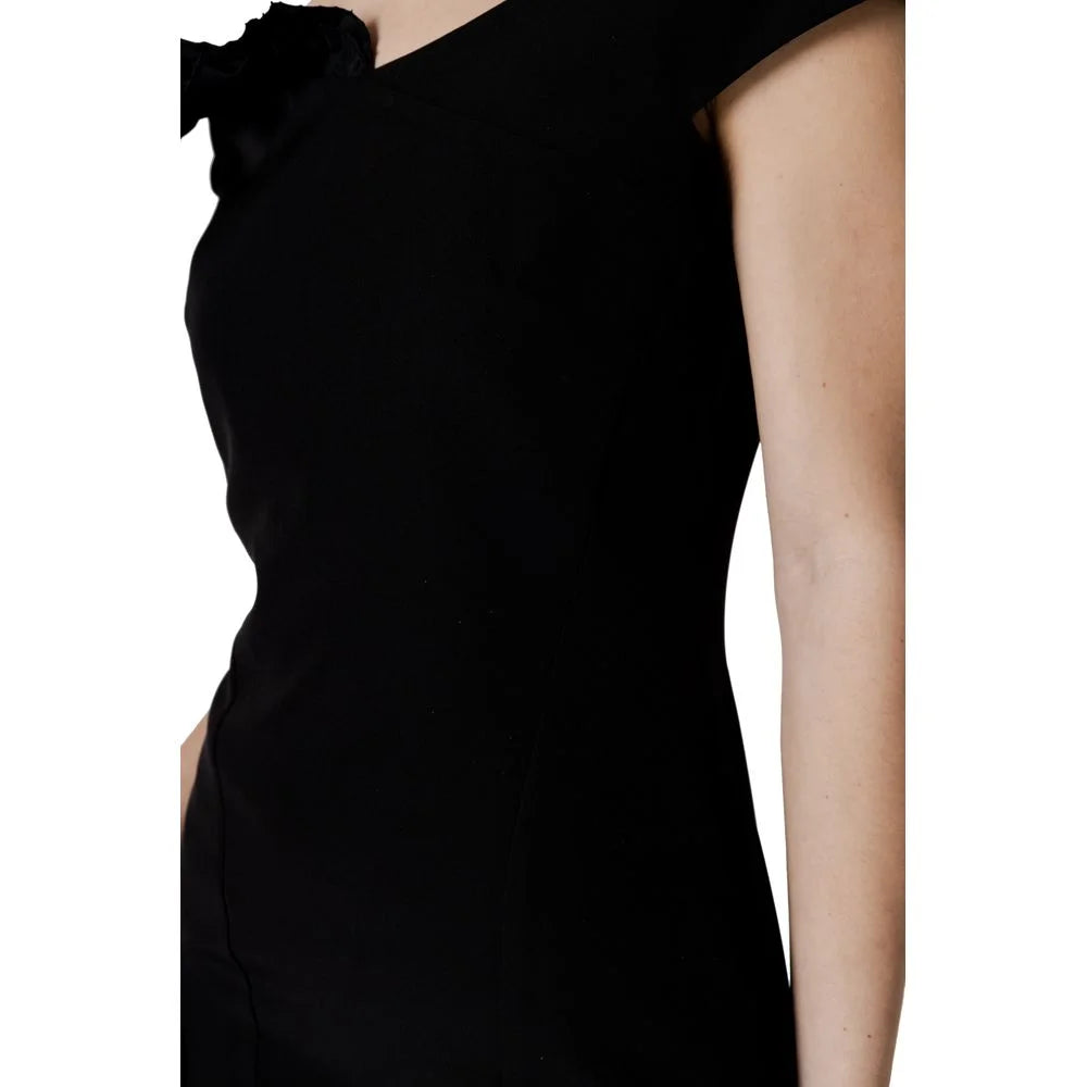 Sandro Ferrone Black Polyester Midi - 42 | S - Dresses