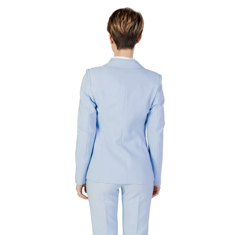 Sandro Ferrone Blue Polyester Blazer - IT46 | L - Coats & Jackets