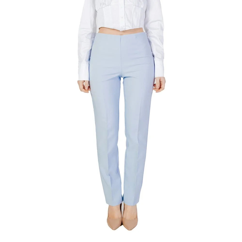 Sandro Ferrone Blue Polyester Pant - IT46 | L - Trousers
