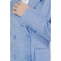Sandro Ferrone Blue Viscose Blazer - IT46 | L - Coats & Jackets
