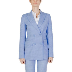Sandro Ferrone Blue Viscose Blazer - IT46 | L - Coats & Jackets