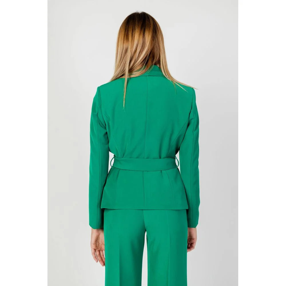 Sandro Ferrone Green Polyester Blazer - IT48 | XL - Coats & Jackets