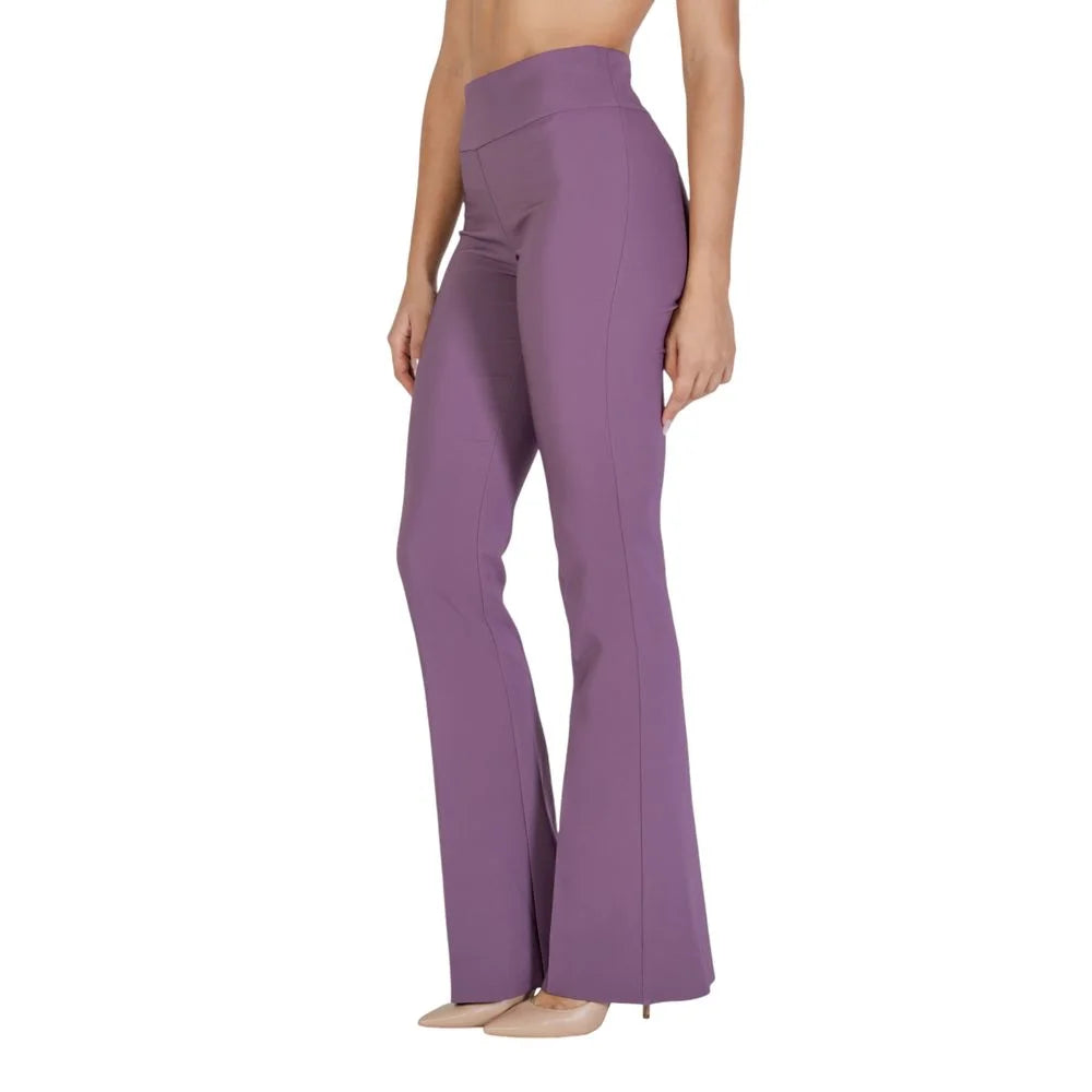 Sandro Ferrone Purple Polyester Pant - 38 | XXS