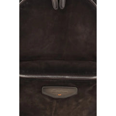 Santoni Brown Calf Leather Bos Taurus Backpack