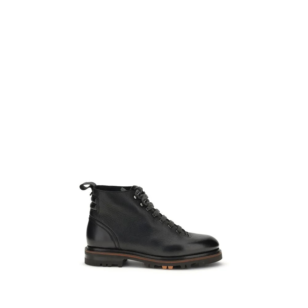 Santoni Leather Ankle Boot - Boots