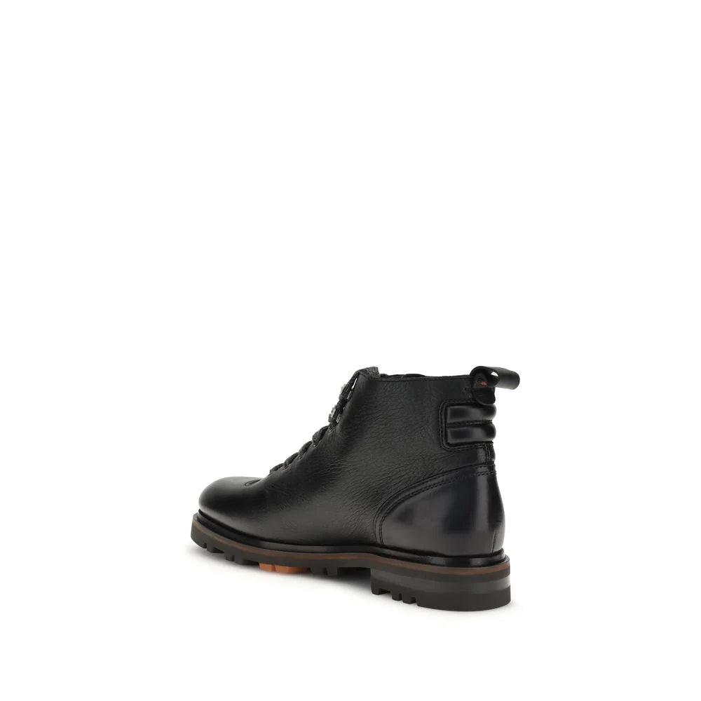 Santoni Leather Ankle Boot - EU39/US6