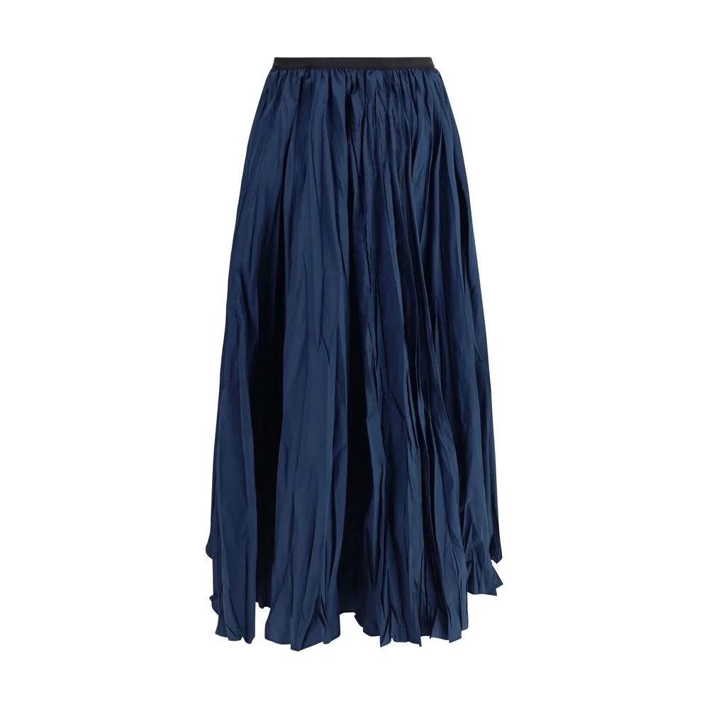 Sara Roka Crinkle-effect design pleated midi Skirt - IT40 | M - Skirts