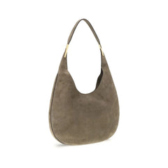 Savette Beige Calf Leather Bos Taurus Shoulder Bag