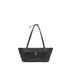 Savette Black Calf Leather Bos Taurus Shoulder Bag