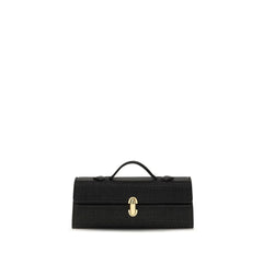 Savette Black Raffia Handbag