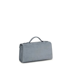 Savette Blue Calf Leather Bos Taurus Handbag