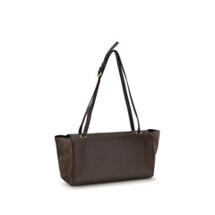 Savette Brown Calf Leather Bos Taurus Shoulder Bag