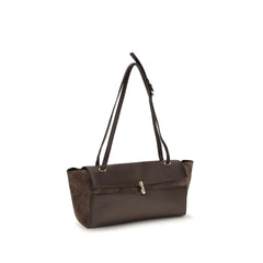 Savette Brown Calf Leather Bos Taurus Shoulder Bag