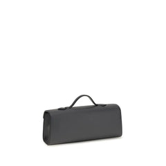 Savette Gray Calf Leather Bos Taurus Shoulder Bag