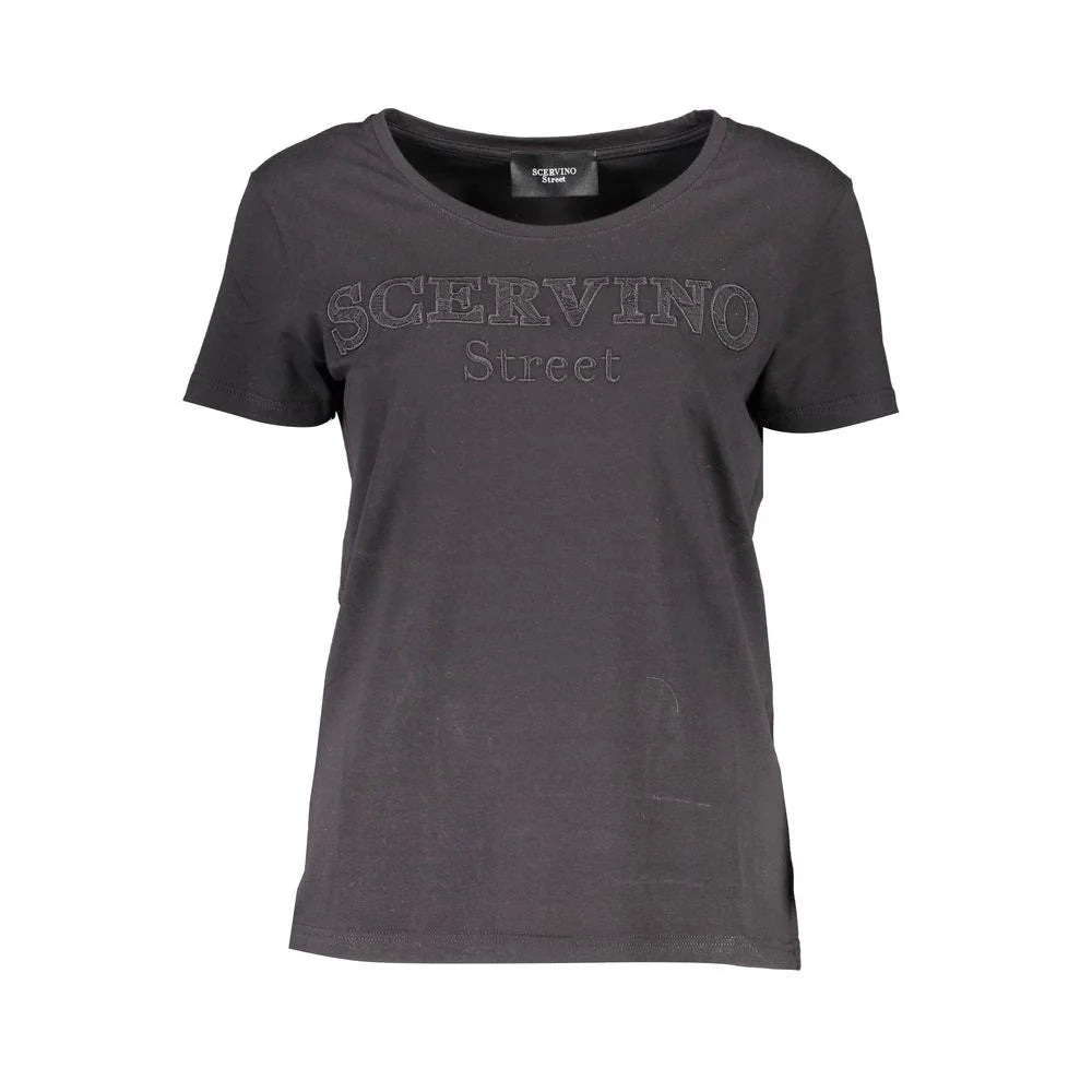 Scervino Street Black Cotton Tops & T-Shirt - XS - T-Shirts