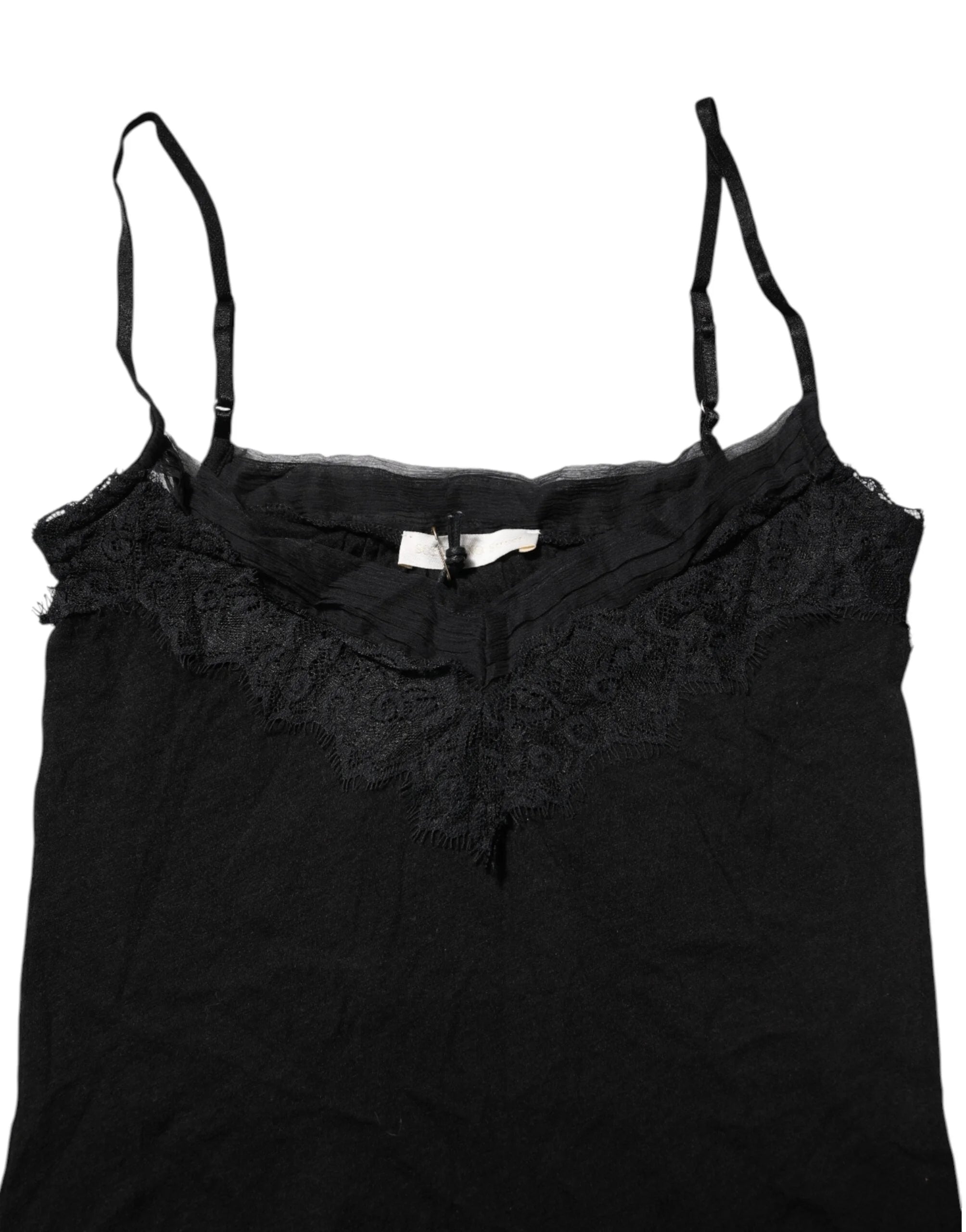 Scervino Street Black Wool Sleeveless Square Neck Tank Top - IT38 | XS - Tank Tops