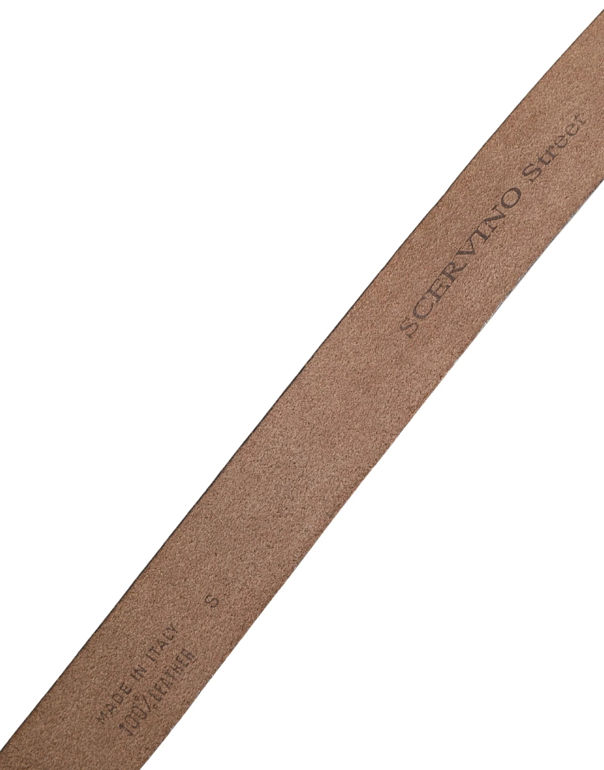 Scervino Street Women Green Leather Croco Print Studded Belt - Belts