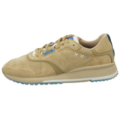 Scotch & Soda Beige Leather Low Top Sneakers