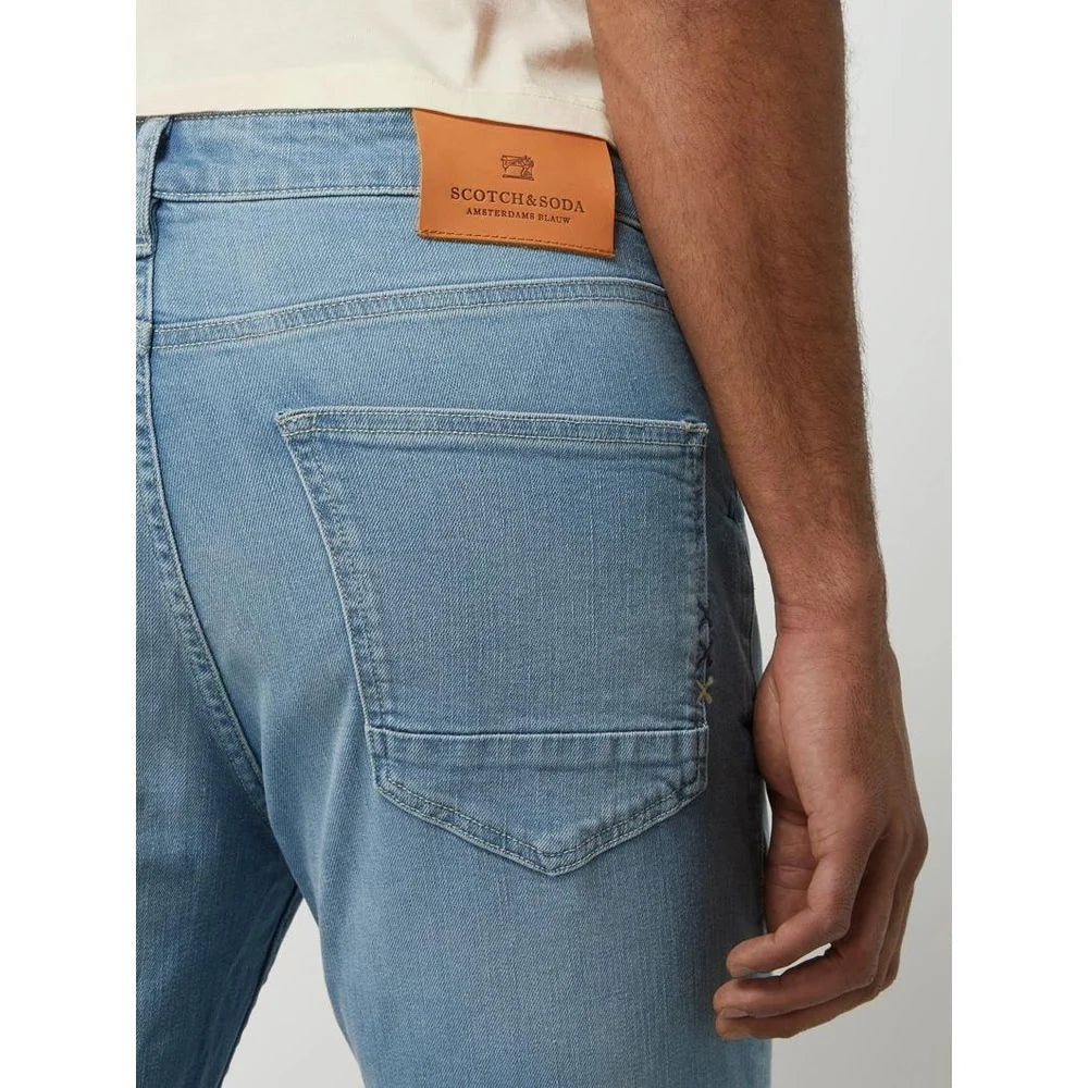 Scotch & Soda Blue Cotton Slim Fit Jeans - 30/32