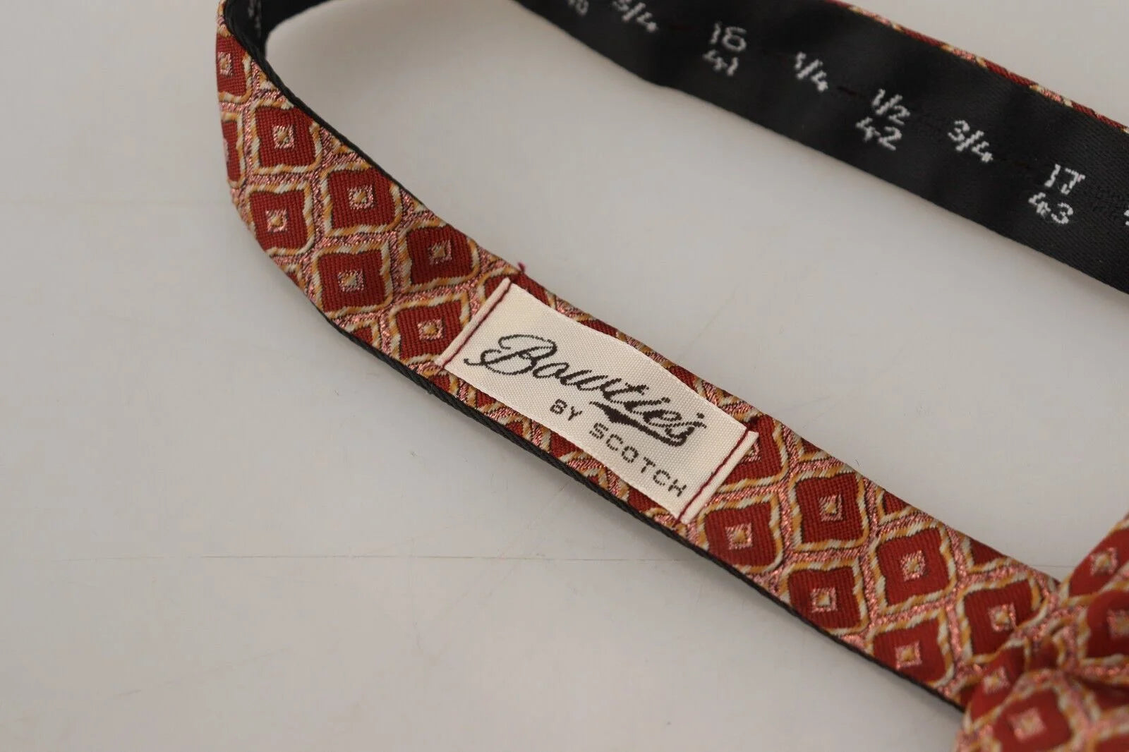 Scotch & Soda Multicolor Silk Adjustable Neck Papillon Men Bow Tie - Neckties