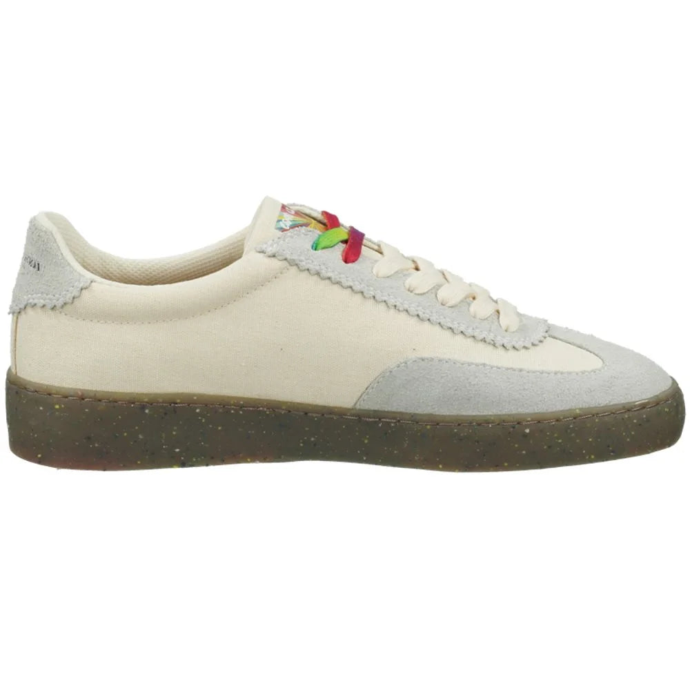 Scotch & Soda White Linen Low Top Sneakers