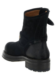 SECOND/LAYER Black Calfskin Ankle Boots