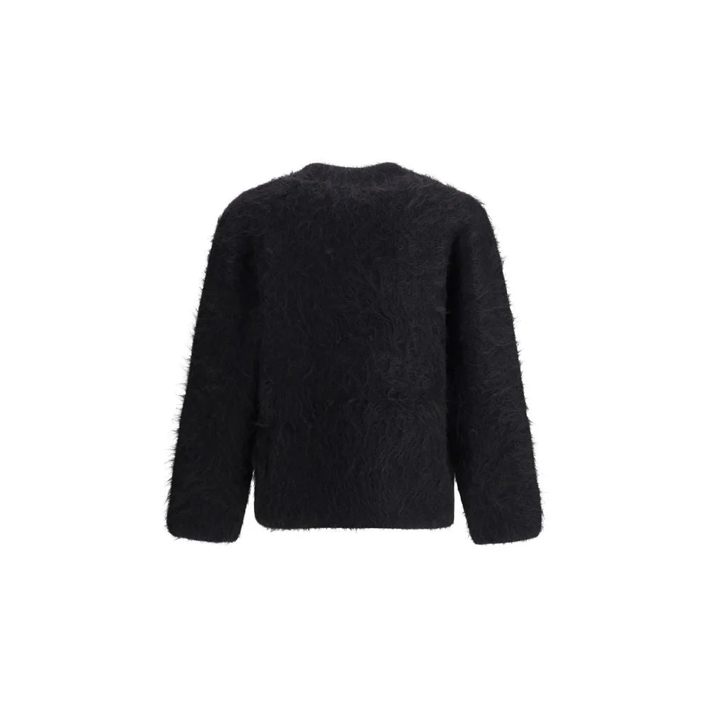 SÉFR Black Alpaca Vicugna Pacos Sweatshirt - L