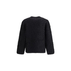 SÉFR Black Alpaca Vicugna Pacos Sweatshirt - L